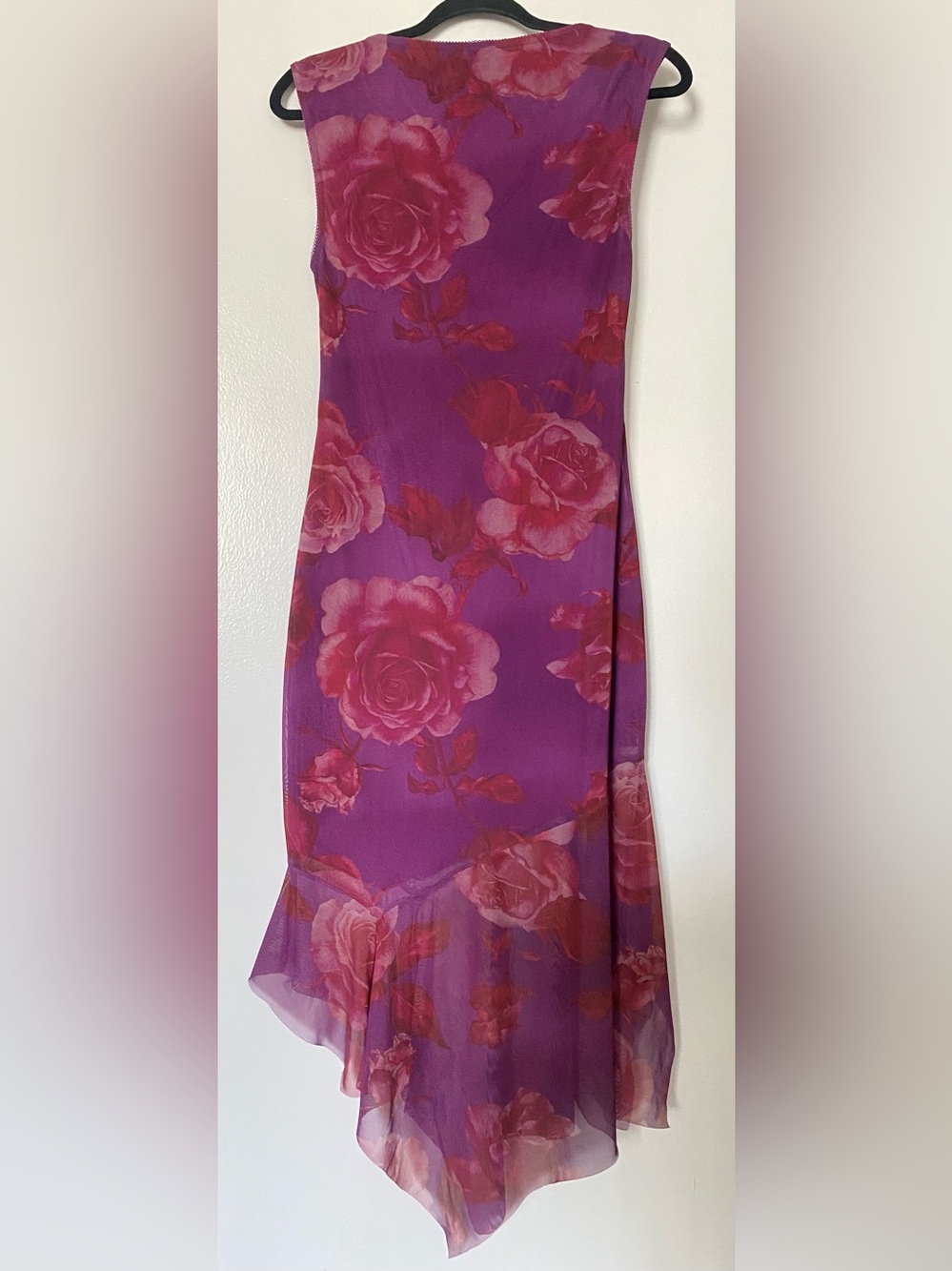 Urban Outfitters Purple Midi Dress with Pink Floral Print - Picture 2 of 4